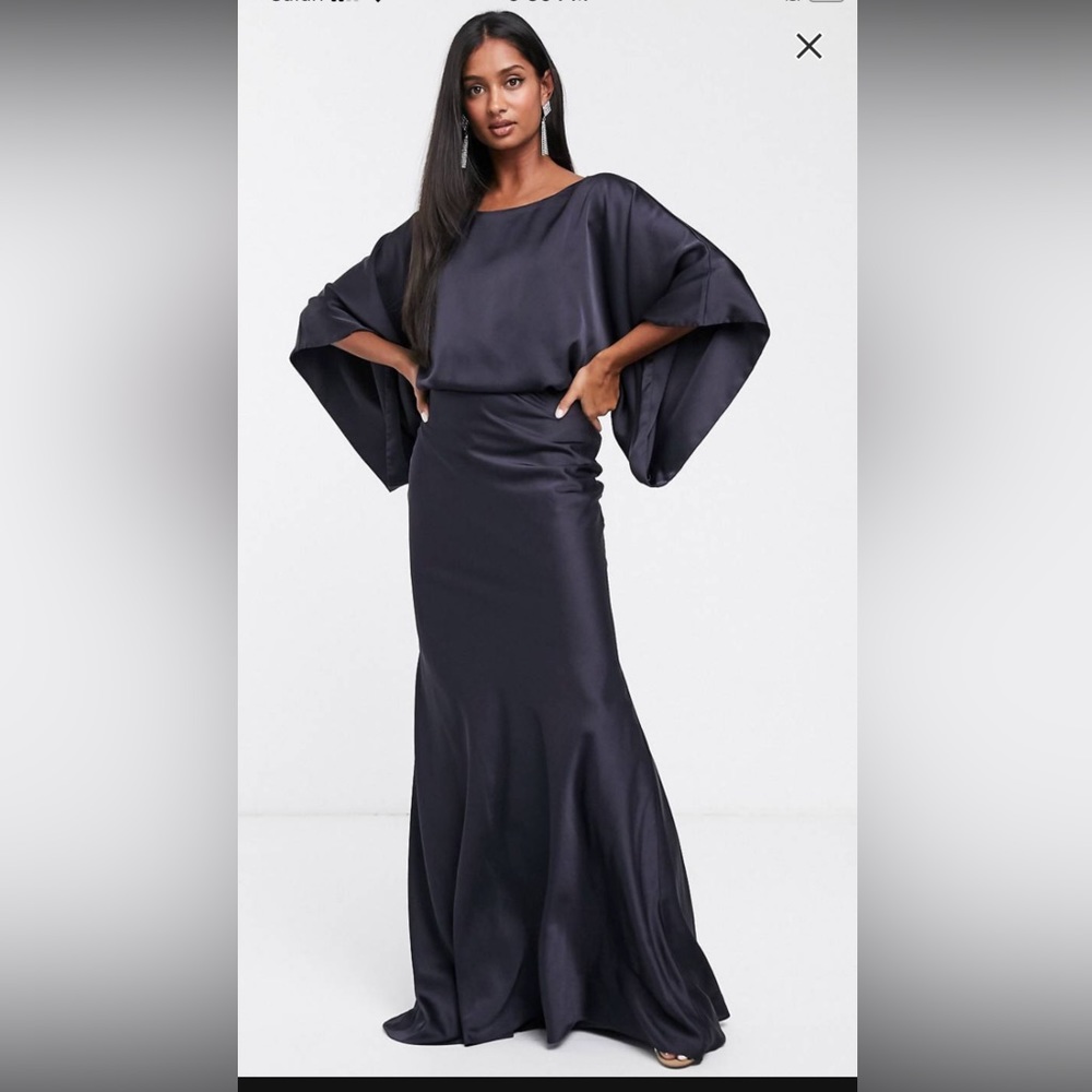 ASOS mermaid open-back gown
